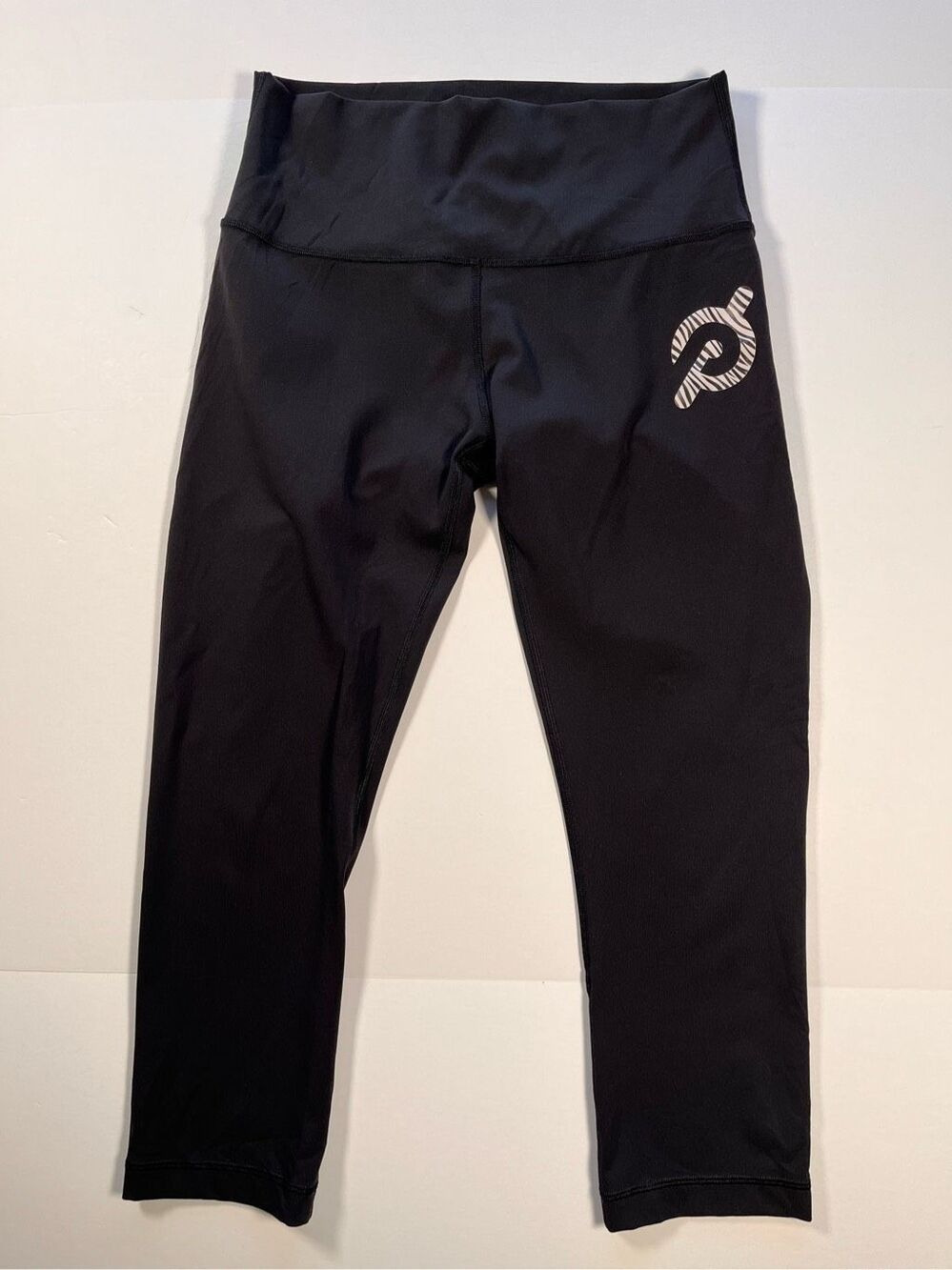 Lululemon Peloton Wunder Under High Rise Crop 21” Leggings Black Size 8 W6ATTS